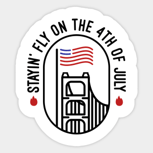 American Independence Day Sticker